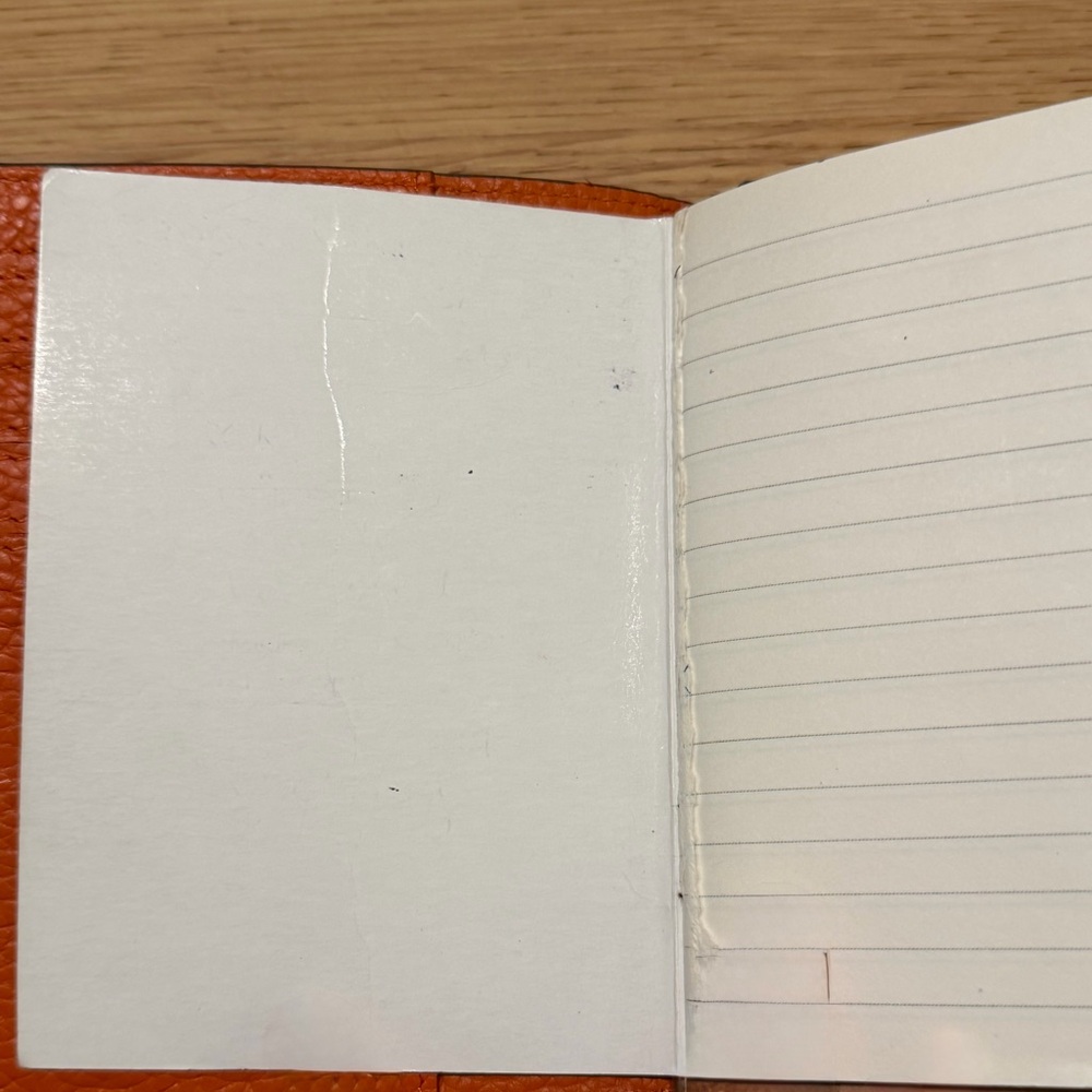Navy Blue Leather Notebook Cover - Picture 4 of 12